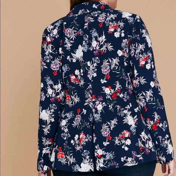 NWT Lane Bryant Floral Blazer - Picture 3 of 3
